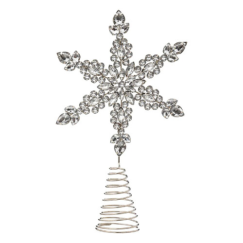 Atmosphera, Createur D'Interieur Cimier de sapin étoile argent et strass hauteur 27 cm