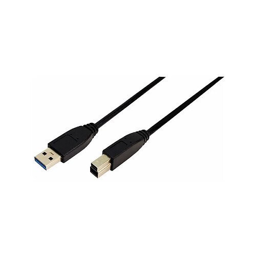 LogiLink Câble USB 3.0, USB-A - USB-B mâle, 3 m, noir ()