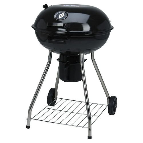 ProGarden Barbecue au charbon sur roues 56 cm Noir