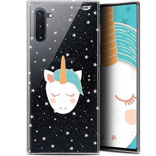 Caseink Coque arrière Samsung Galaxy Note 10 (6.3 ) Gel HD [ Nouvelle Collection - Souple - Antichoc - Imprimé en France] Licorne Dors