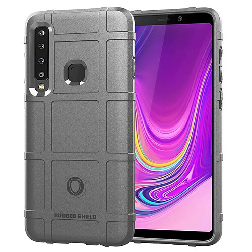 Wewoo Coque Housse en silicone à couverture totale pour de protection antichoc pour Galaxy A9 (2018) (Gris)