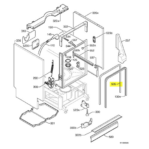 Arthur Martin COUVRE JOINT CUVE HABILLAGE