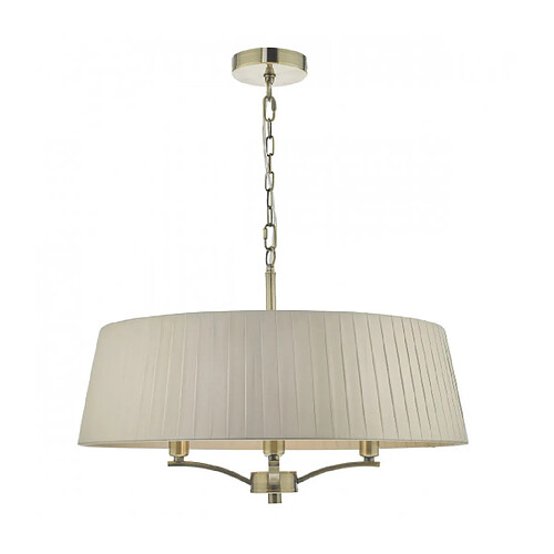 Luminaire Center Suspension Cristin Cuivres Antique,taupe 4 ampoules 37cm