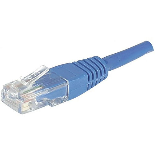 Abi Diffusion Cordon RJ45 catégorie 6 U/UTP bleu - 0,5 m