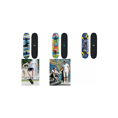 Schilder Fun Sport SCHILDKRÖT Skateboard 'Slider 31' Cool King ()