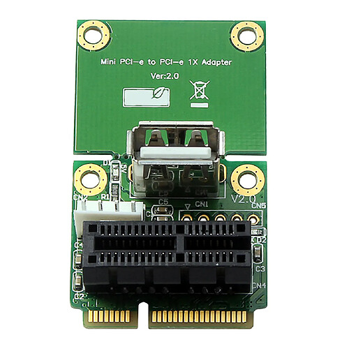 Carte adaptateur Mini PCIe à PCIe