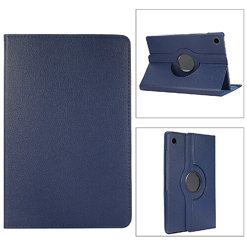 Xeptio Etui housse protection pour Samsung Galaxy TAB A9+ / Tab A9 Plus 11 pouces rotative 360 degrés bleue Pochette coque