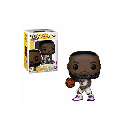 Funko NBA - Figurine POP! LeBron James White Uniform (Lakers) 9 cm