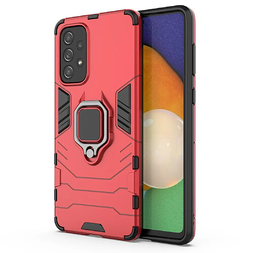 Coque en TPU antichoc avec béquille rouge pour votre Samsung Galaxy A73 5G