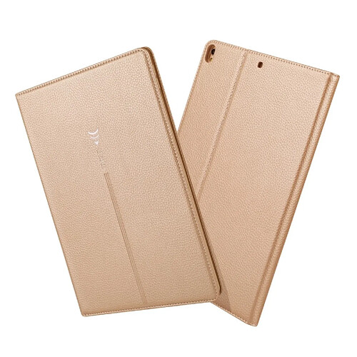 Wewoo Housse Étui Coque Pour iPad 10.2 pouces GEBEI PU + TPU de protection à rabat horizontal avec support et fentes cartes or