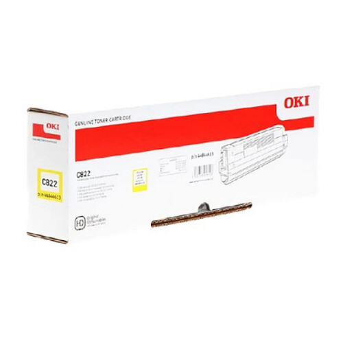 Oki C822 Toner Jaune 44844613 (C822)