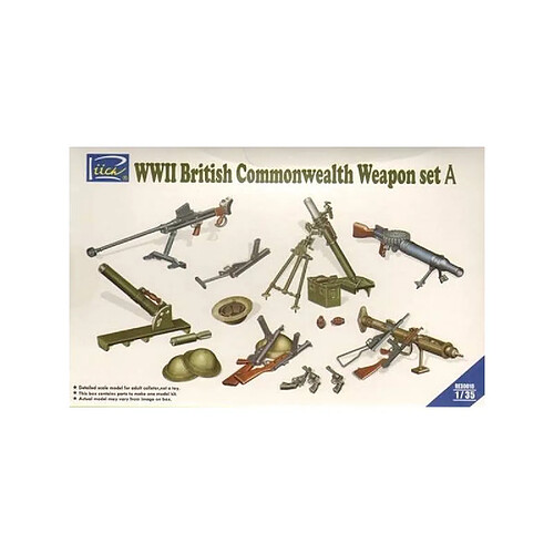 Riich Models Wwii British Commonwealth Weapon Set A - Décor Modélisme