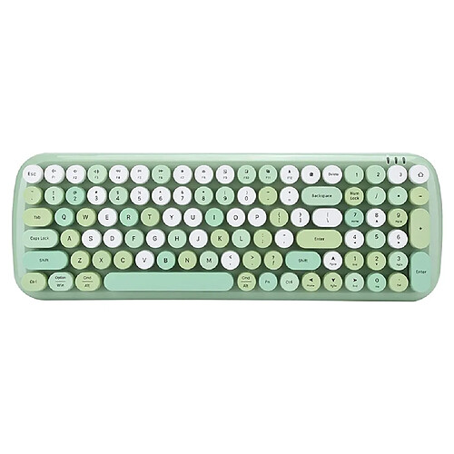 Universal Clavier sans fil ergonomique Clavier multi-appareils Clavier sans fil pour Bluetooth 5.1 Ordinateurs portables Téléphones portables Tablettes