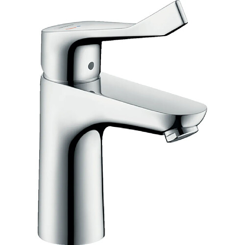 Hansgrohe - Mitigeur de lavabo Focus Care 100 CH3 CoolStart Long. 119 mm avec poignée extra longue chromé