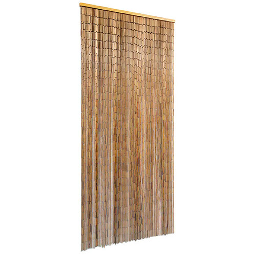 vidaXL Rideau de porte Bambou 90 x 200 cm