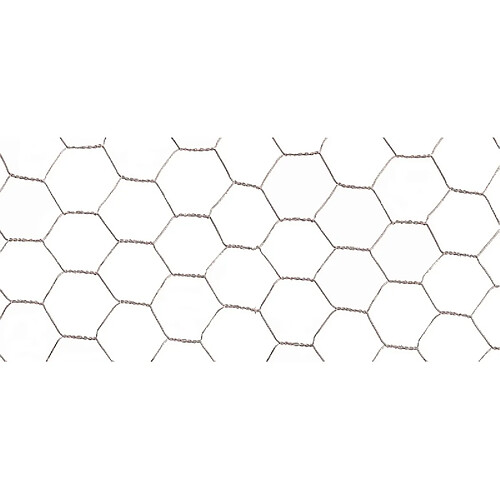 INTERMAS - Grillage métal galvanisé triple torsion 1,9cm - 0,5 x 10m