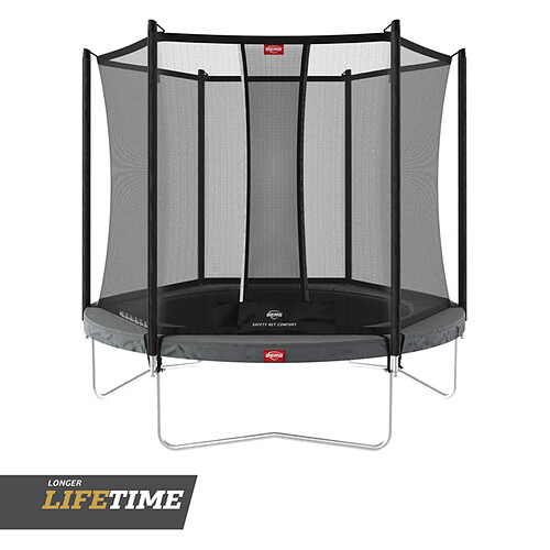 BERG Trampoline Favorit Regular 270 Grey avec Filet De Securite Comfort