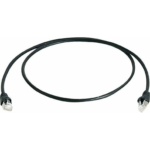 Telegärtner Telegartner MP8 FS 500 - Patch-Kabel - RJ-45 (M) - RJ-45 (M) - 25cm - SFTP - CAT 6a - verseilt, mit Knickschutz - Schwarz (L00000A0235)