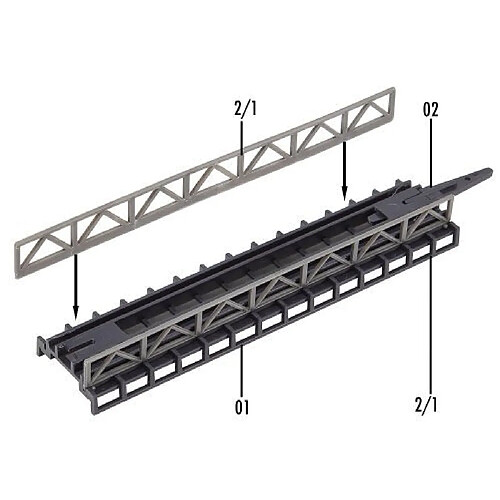 Faller 282901 Str stl bridge 4/Z Scale Building Kit 4-3/8