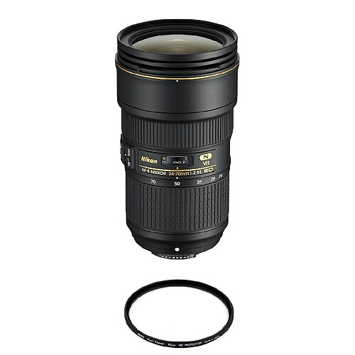 NIKON AF-S 24-70MM F2.8E ED VR + HOYA 82mm PRO 1D Protector