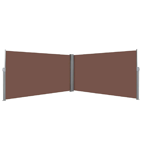 vidaXL Auvent latéral rétractable 160 x 600 cm Marron