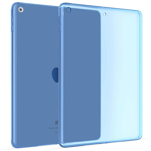 OKULI Transparent Étui Silicone Coque Housse Case Cover pour Apple iPad (10.2) (2019-2020) en Bleu