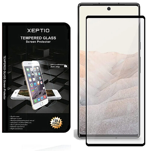 Xeptio Protection d'écran vitre en Verre trempé Full Cover Noir Google Pixel 7 Pro 5G - Tempered Glass Screen Protector/Films Protecteur