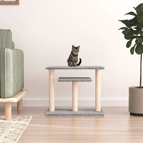 vidaXL Arbres à chat avec plates-formes gris clair 62,5 cm