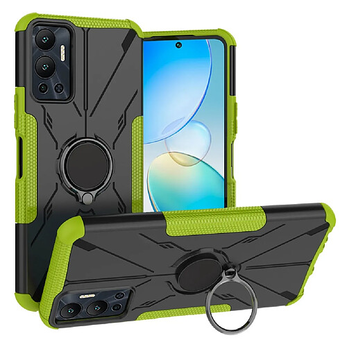 Coque en TPU anti-chocs avec béquille pour votre Infinix Hot 12 4G - vert