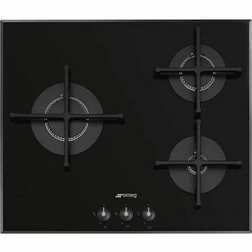 Plaque au gaz Smeg PV163B3 60 cm Noir