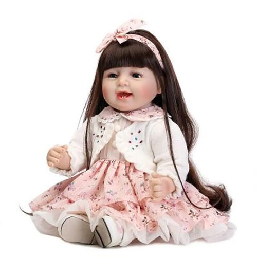 Universal Poupée bébé régénérée quai silicone souple 22/55 cm réaliste poupée jeune fille mariée.