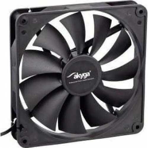 Akyga Ventilateur système AW-14A-BK 140 mm noir Molex + 3 broches