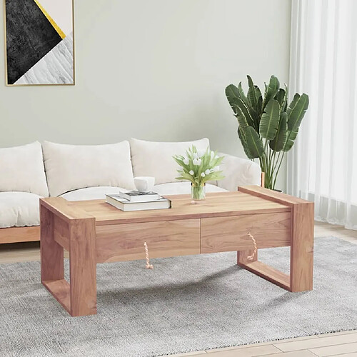 Maison Chic Table basse,Table Console Table d'appoint, Table pour salon 110 x 60 x 40 cm Bois de teck massif -MN48239