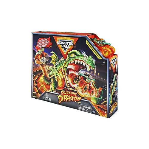 Circuit voitures Monster Jam Playset Dueling Dragon avec 1 Véhicule Die Cast