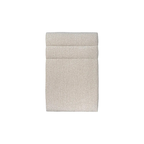 Sommeil de plomb Tete de lit Lignes Bouclette Beige L 90 cm - Ep 10 cm rembourré