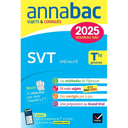 SVT spécialité terminale générale : nouveau bac 2025