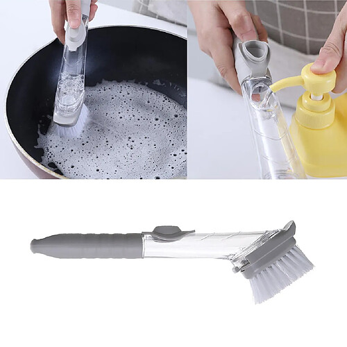 Distributeur De Savon De Cuisine Manche De Brosse De Lavage + Tête De Brosse