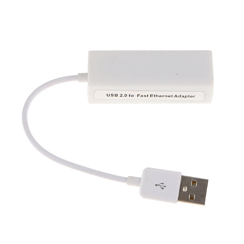 Carte D'adaptateur De Réseau De LAN D'Ethernet USB 2.0 à L'adaptateur RJ-45 100Mbps