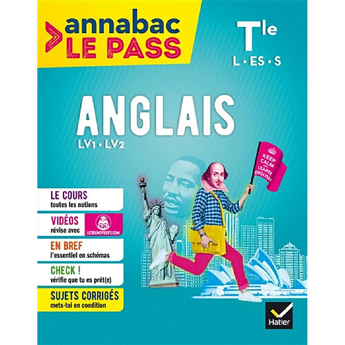 Anglais, LV1-LV2, terminale L, ES,S · Occasion