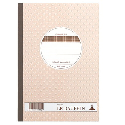 Cahier Manifold Le Dauphin autocopiant 14,8 x 21 cm 50 pages double exemplaires