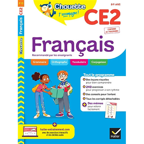 Français CE2, 8-9 ans : conforme au programme