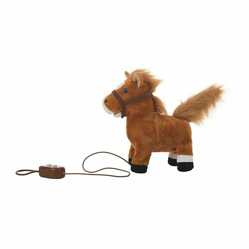 BigBuy Kids Peluche qui bouge Musical Cheval 22 cm