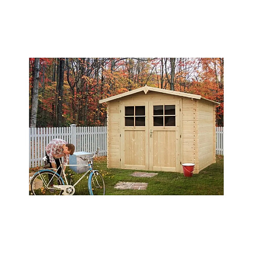 Maison De La Tendance Abri de jardin LUCIOLE en bois épicéa 290x290 cm H. 234 cm