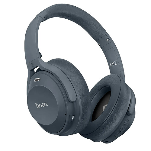 Hoco Hoko Casque Bluetooth avec Réduction de bruit Micro et Boutons de commande Bleu Roi