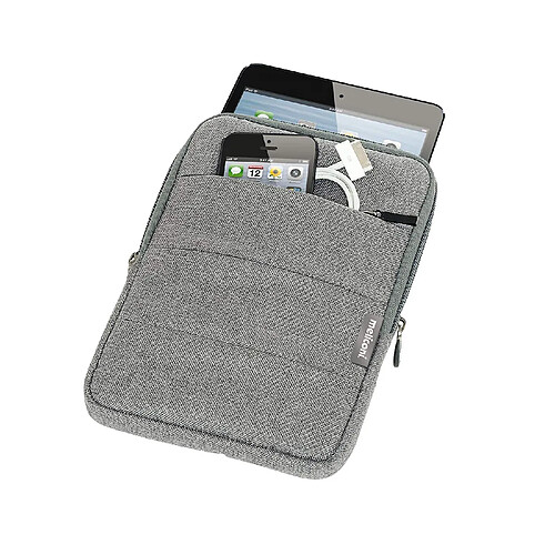 Meliconi Traveller Sleeve Etui Universel pour Tablette Jusqu'à 8`` Argenté