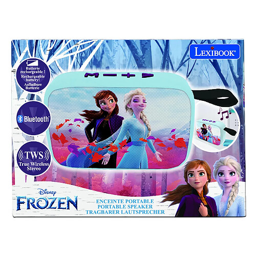 Lexibook Enceinte Bluetooth portable Disney La Reine des Neiges