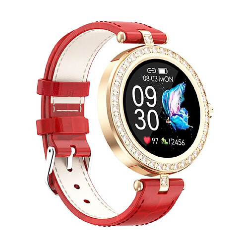 Universal Montre de sport intelligente numérique pour les femmes montre électronique numérique LED montre de fitness Bluetooth pour les garçons enfants heures | montre intelligente (rouge)