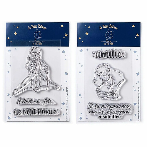 Youdoit 6 Tampons transparents Le Petit Prince Messages et Renard