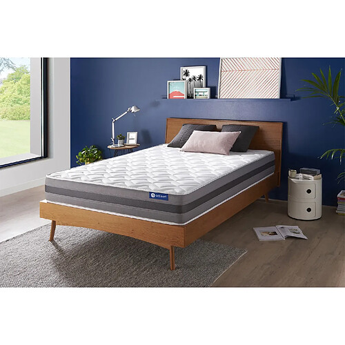 ACTISOM Matelas Ressorts ensachés et mémoire de forme 140x190 cm Maxi épaisseur 5zones de confort