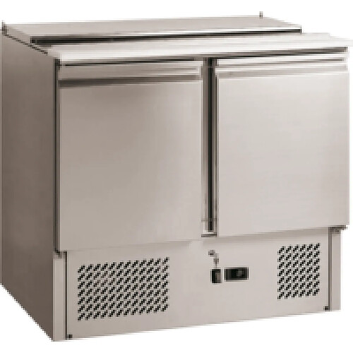 Saladette Inox Couvercle Télescopique +2/+8°C - L2G